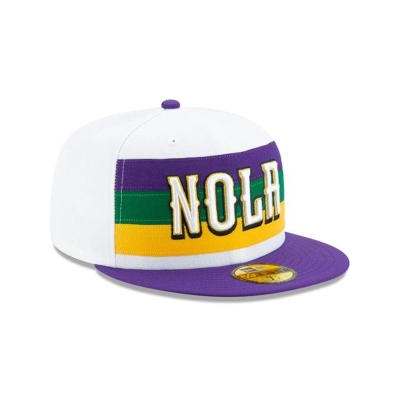 Sapca New Era New Orleans Pelicans NBA 2019 NBA Authentics City Series 59FIFTY Fitted - Albi